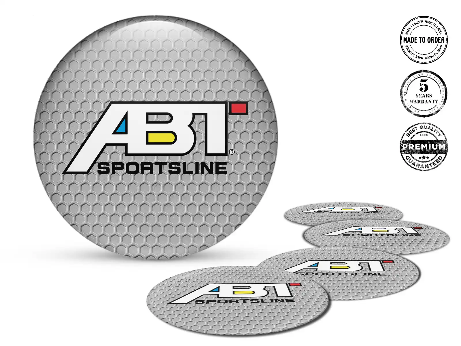 ABT Style Insignes Roue Autocollants Époxy Premium